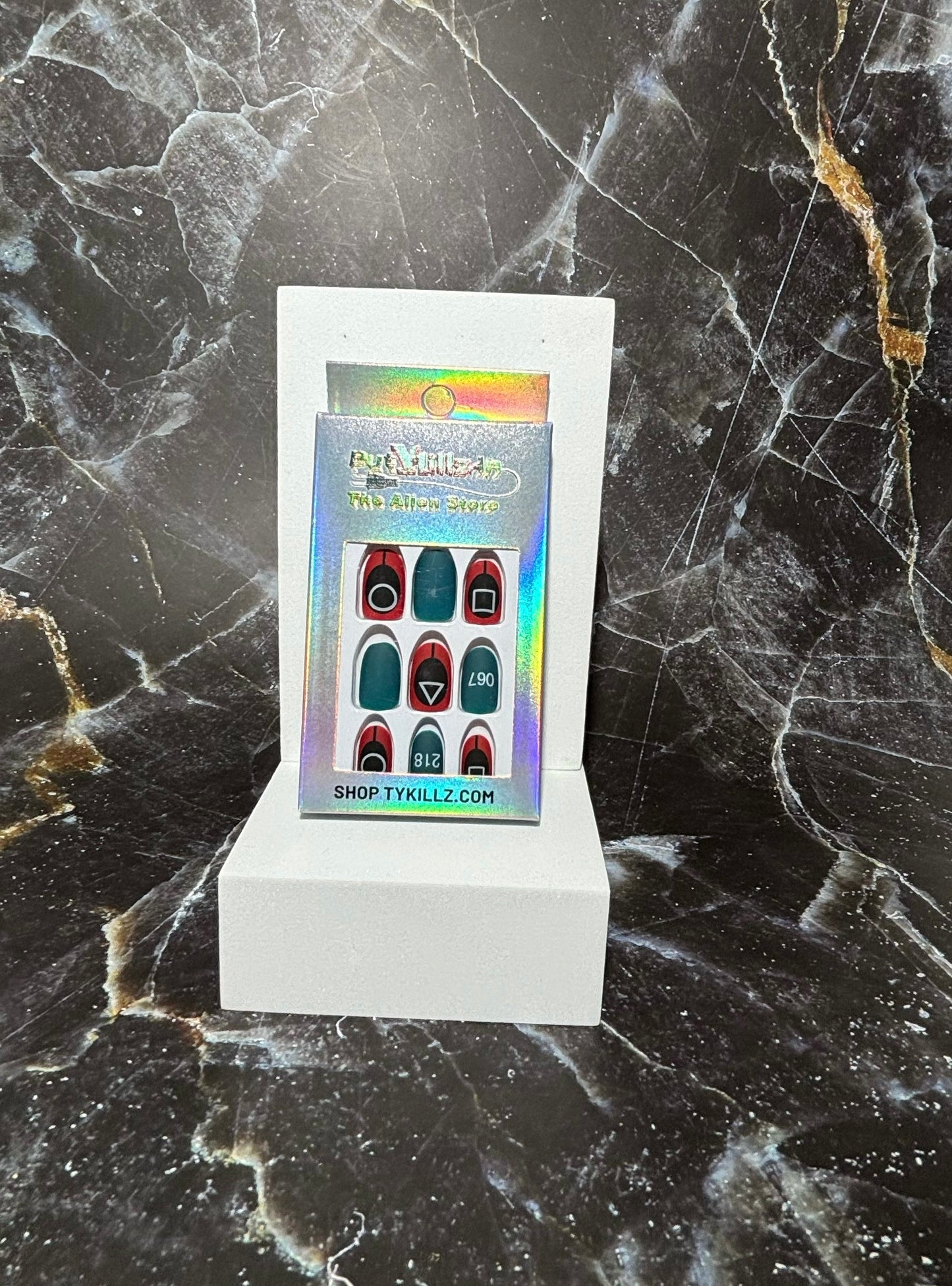 Short Squid Game Press On Nails