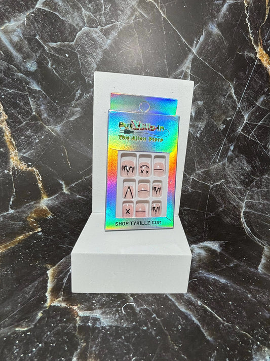 Short Rock Press On Nails